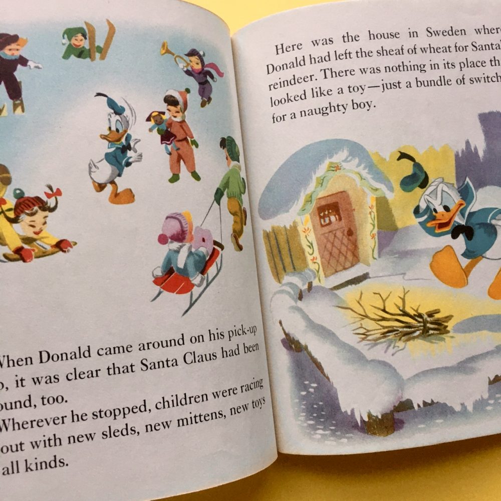 Photo of the Little Golden Book "Walt Disney's Donald Duck and Santa Claus"