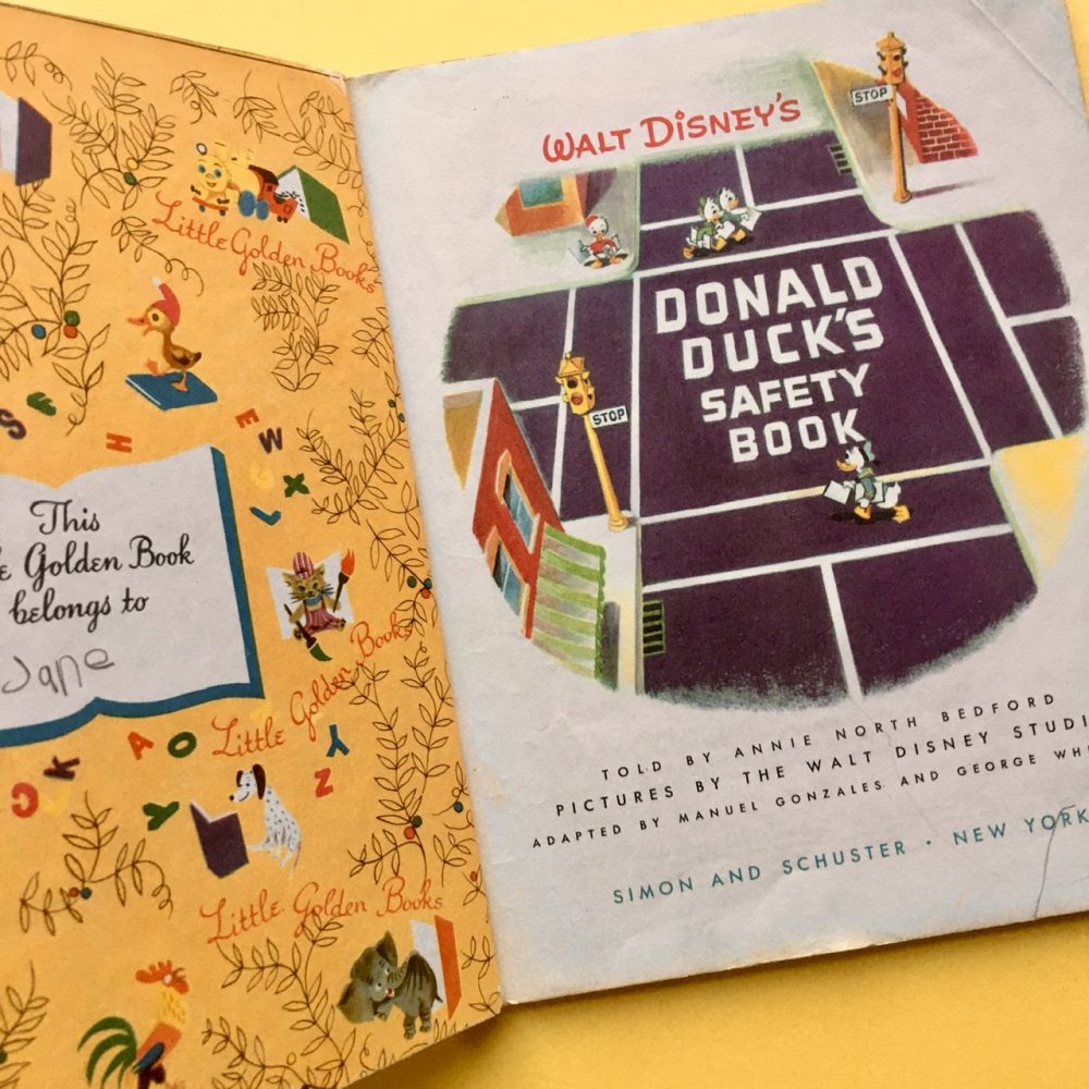 Photo of the Little Golden Book "Walt Disney's Donald Duck's Safety Book"