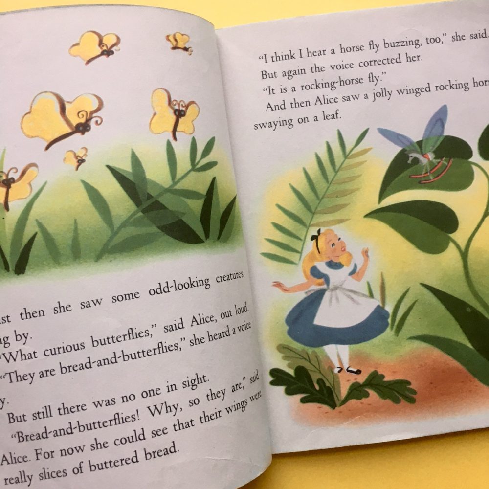 Photo of the Little Golden Book "Walt Disney's Alice in Wonderland Finds the Garden of Live Flowers"