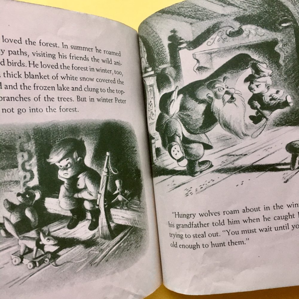 Photo of the Little Golden Book "Walt Disney's Peter and the Wolf"