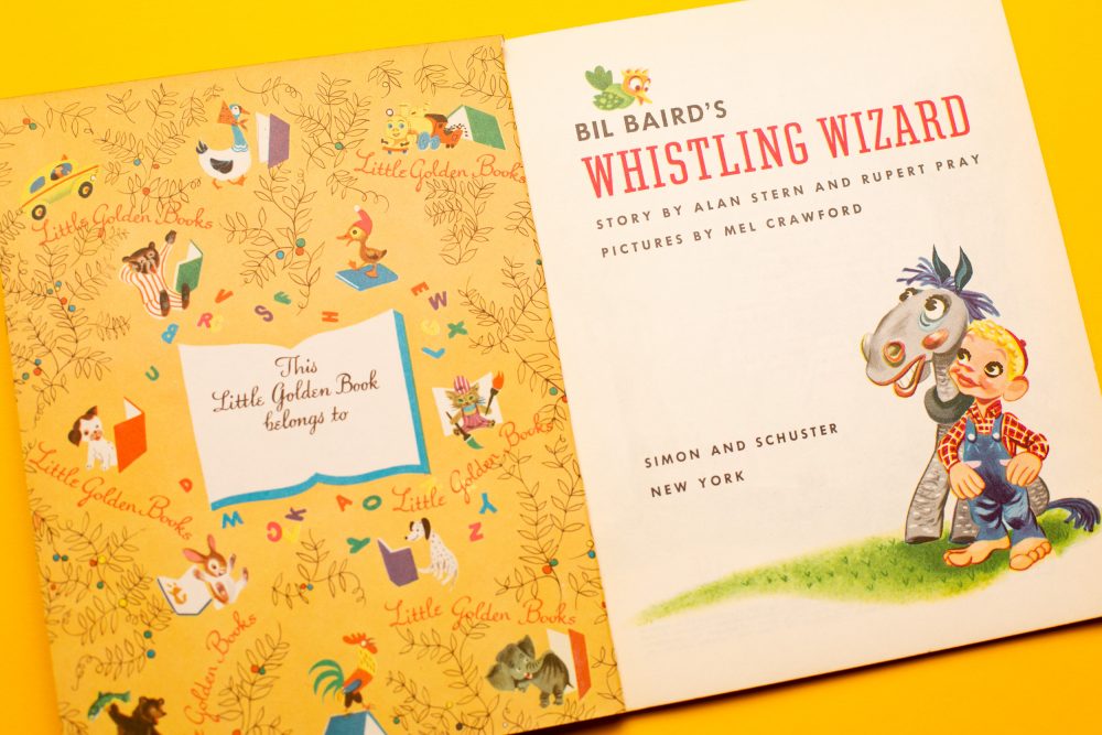 Photo of the Little Golden Book "Bil Baird's Whistling Wizard"