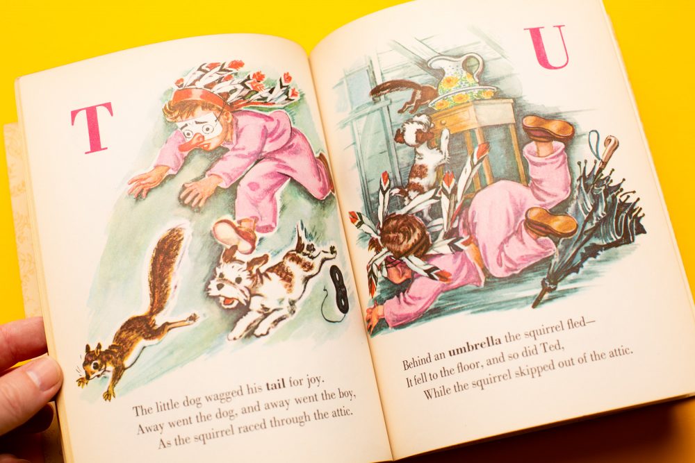 Photo of the Little Golden Book "Up in the Attic: A Story ABC"