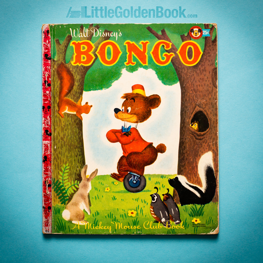 Photo of the Little Golden Book "Walt Disney's Bongo"