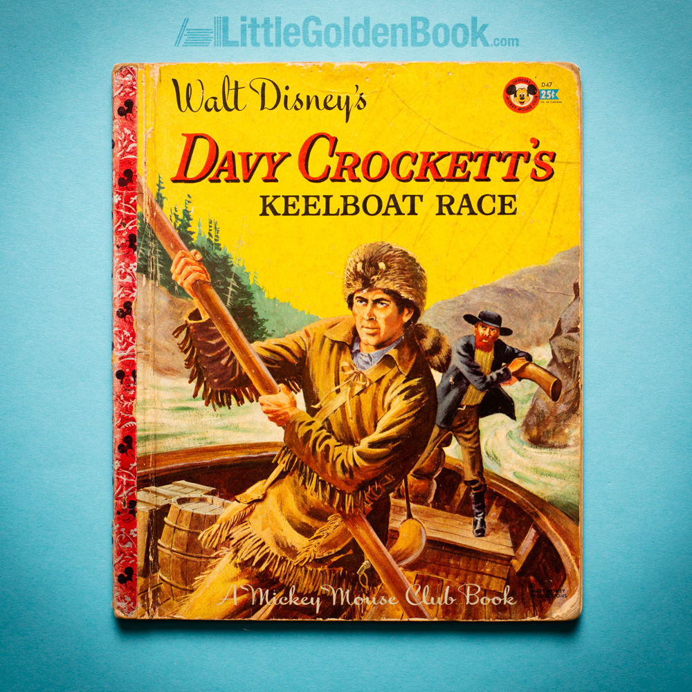 Photo of the Little Golden Book "Walt Disney's Davy Crockett's Keelboat Race"