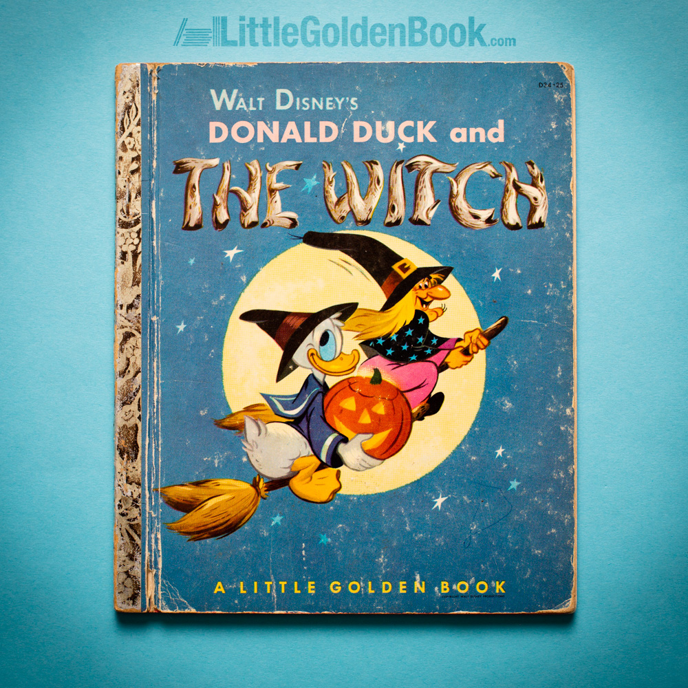 Photo of the Little Golden Book "Walt Disney's Donald Duck and the Witch"