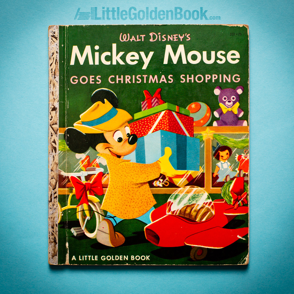 Photo of the Little Golden Book "Walt Disney's Mickey Mouse Goes Christmas Shopping"