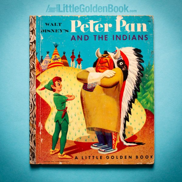 Photo of the Little Golden Book "Walt Disney's Peter Pan and the Indians"