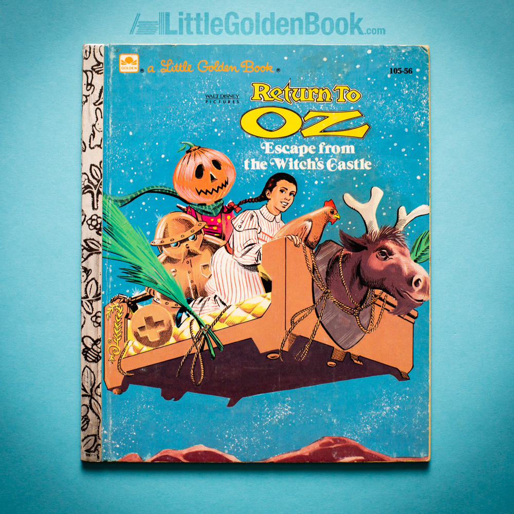 Photo of the Little Golden Book "Walt Disney's Return to Oz, Escape from the Witch's Castle"