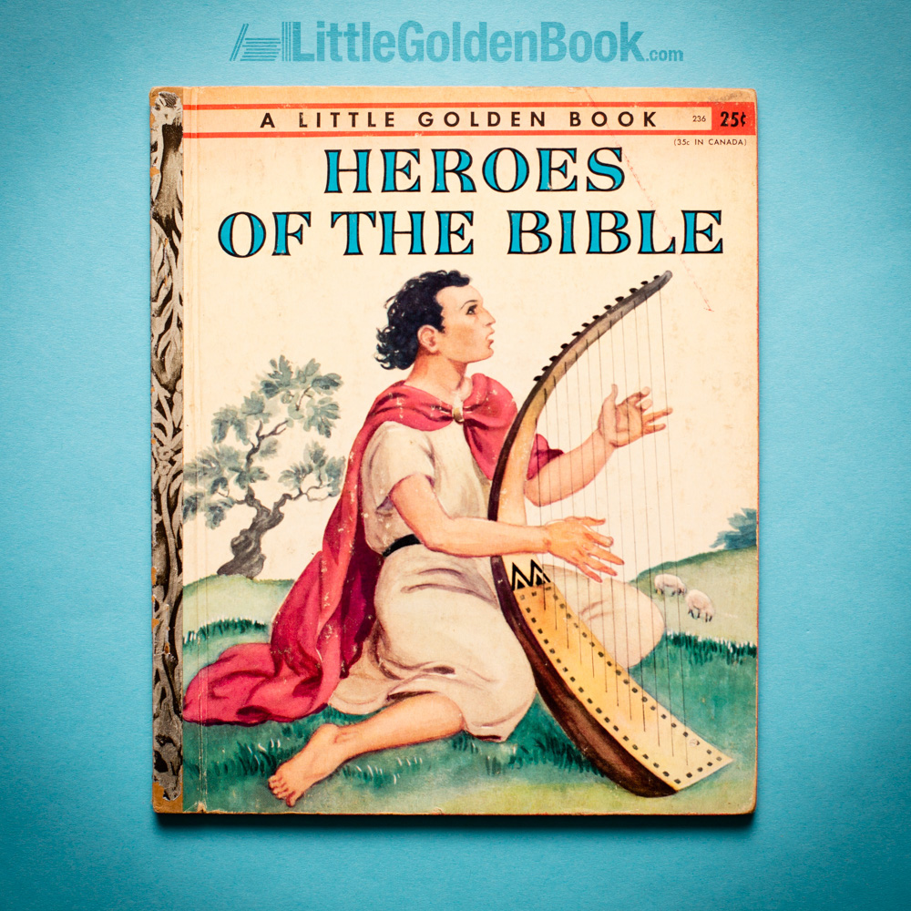 Photo of the Little Golden Book "Heroes of the Bible"