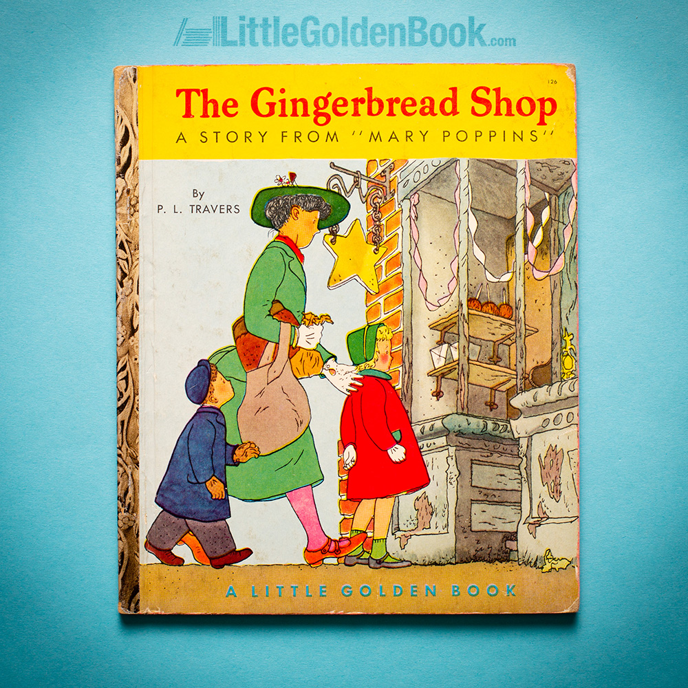 Photo of the vintage Little Golden Book "Mary Poppins: The Gingerbread Shop"