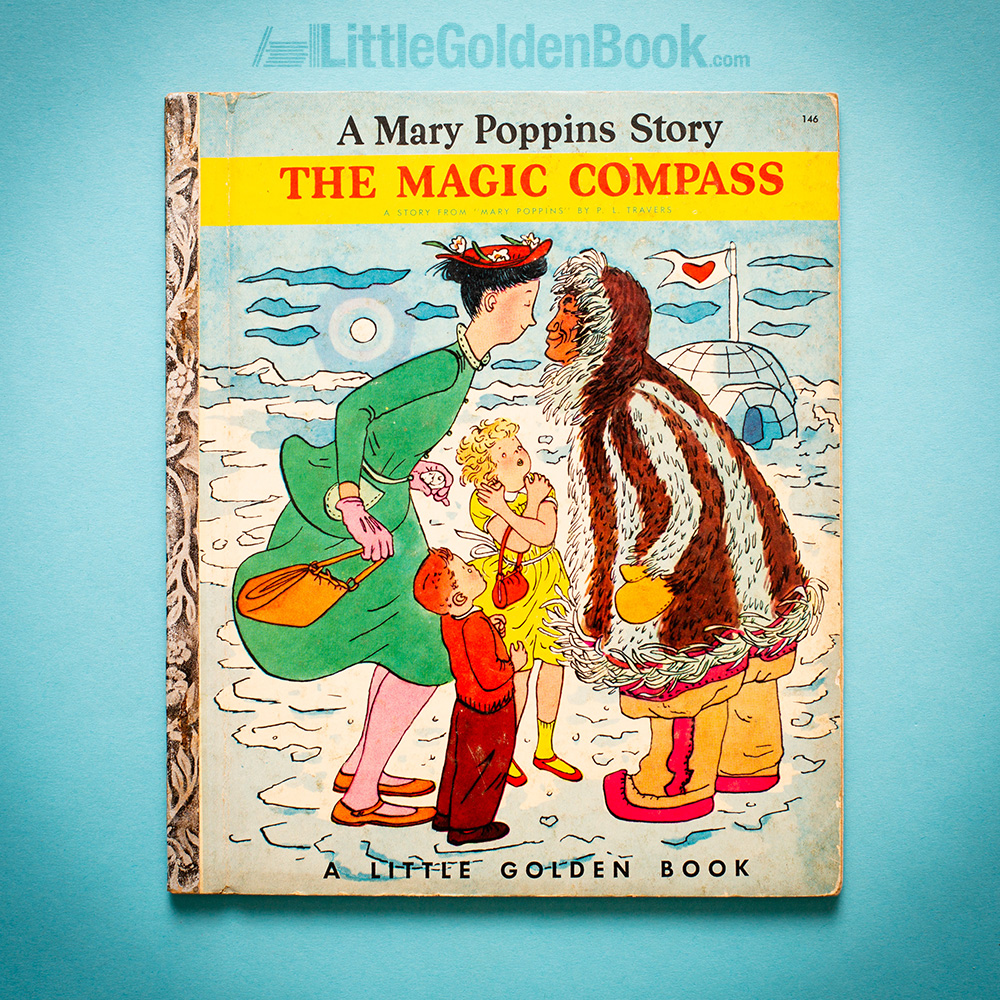 Photo of the vintage Little Golden Book "Mary Poppins: The Magic Compass"