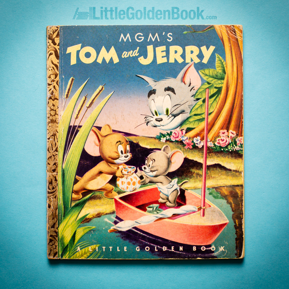 Photo of the vintage Little Golden Book "MGM's Tom and Jerry"