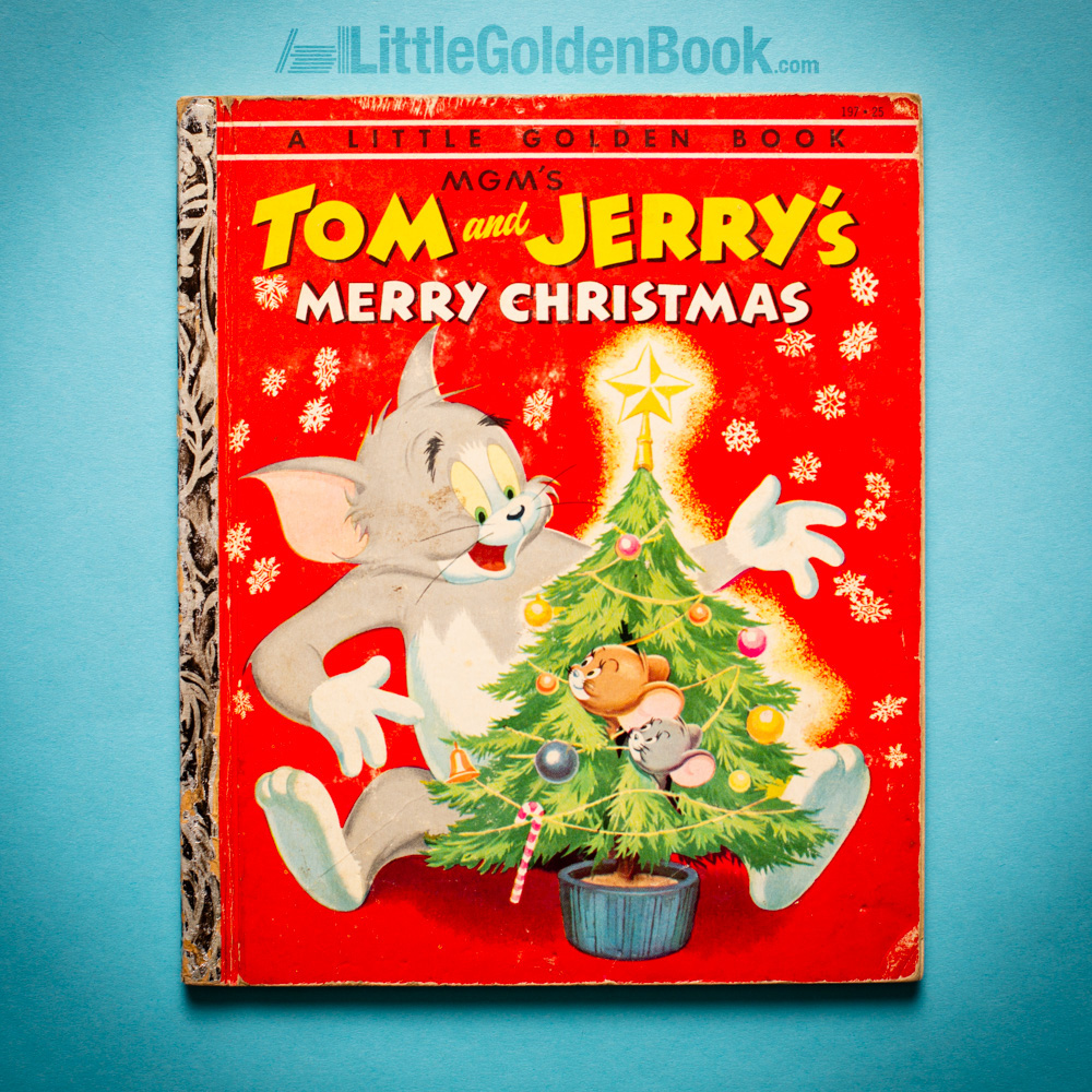 Photo of the vintage Little Golden Book "MGM's Tom and Jerry's Merry Christmas"