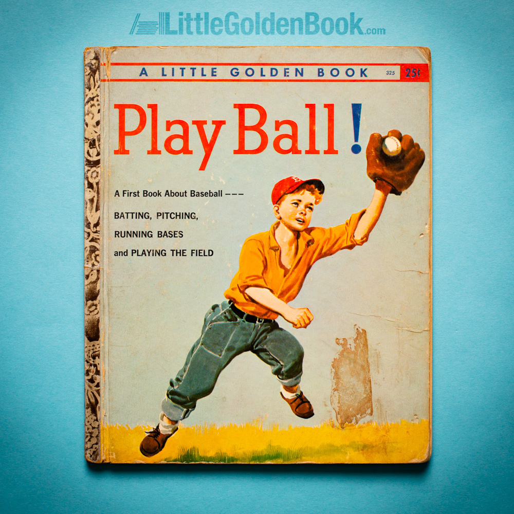 Photo of the vintage Little Golden Book "Play Ball!"