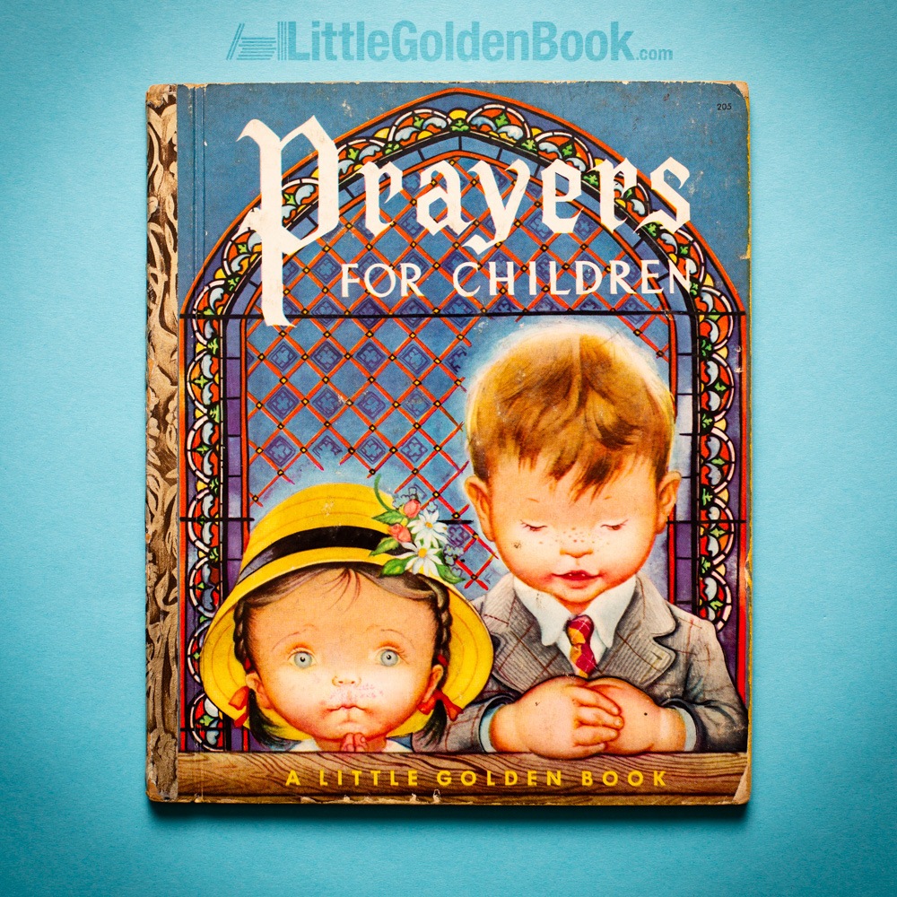 Photo of the vintage Little Golden Book "Prayers for Children"