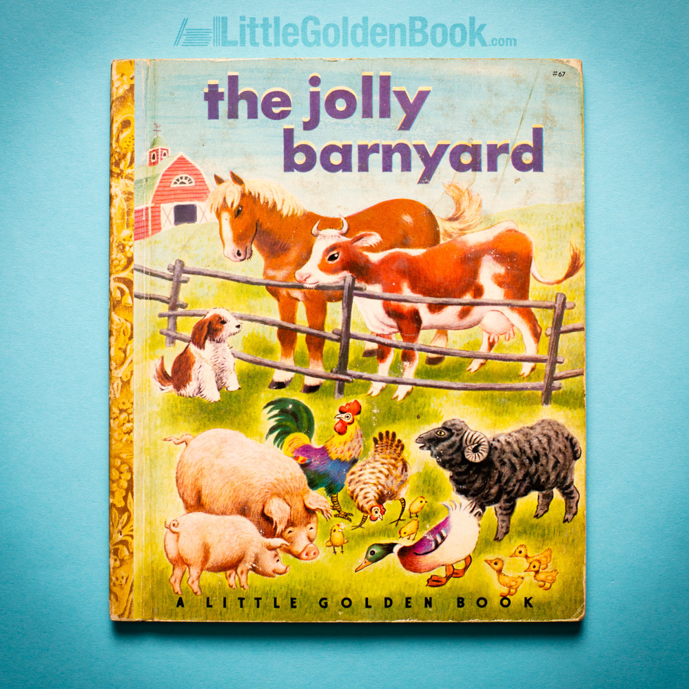 Photo of the Little Golden Book "The Jolly Barnyard"