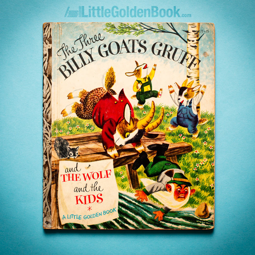Photo of the Little Golden Book "The Three Billy Goats Gruff and The Wolf and the Kids"