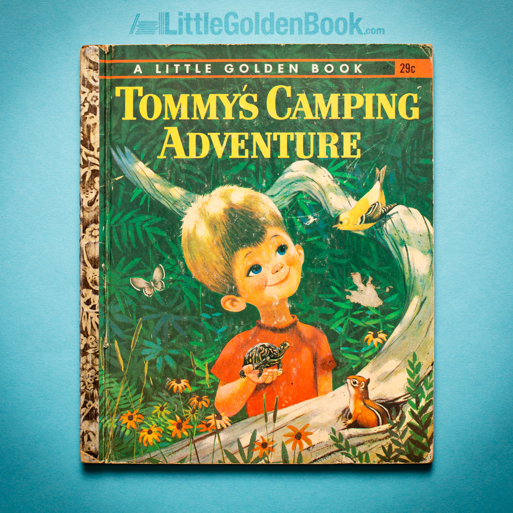 Photo of the Little Golden Book "Tommy's Camping Adventure"