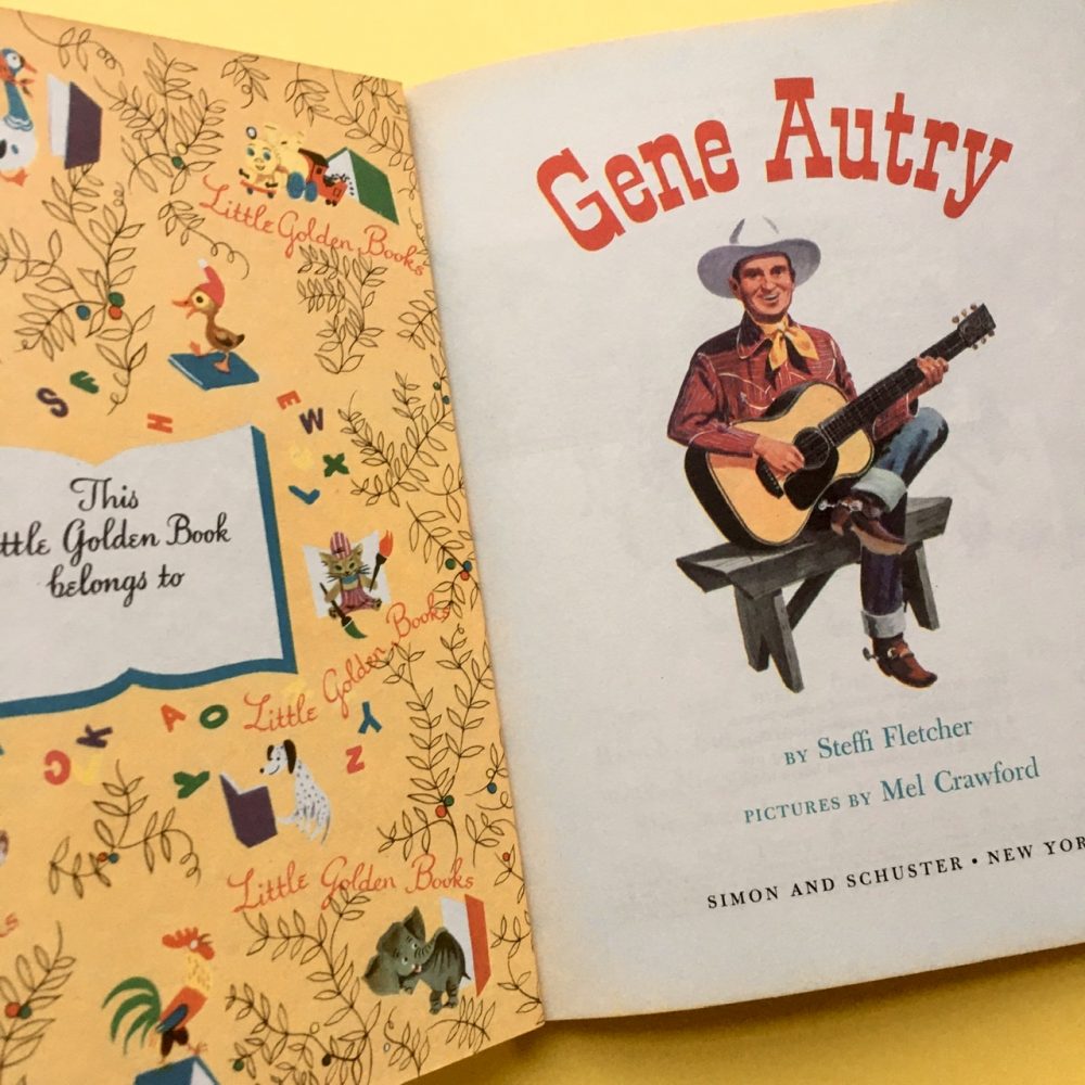 Photo of the Little Golden Book "Gene Autry"