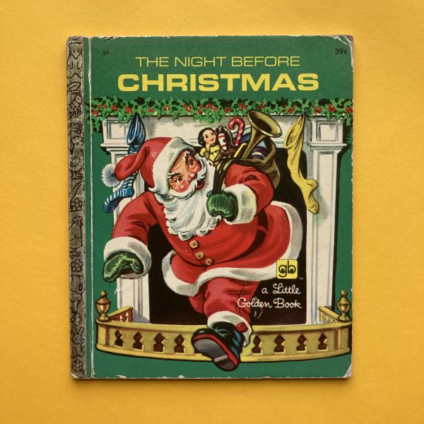 Photo of the vintage Little Golden Book "The Night Before Christmas"