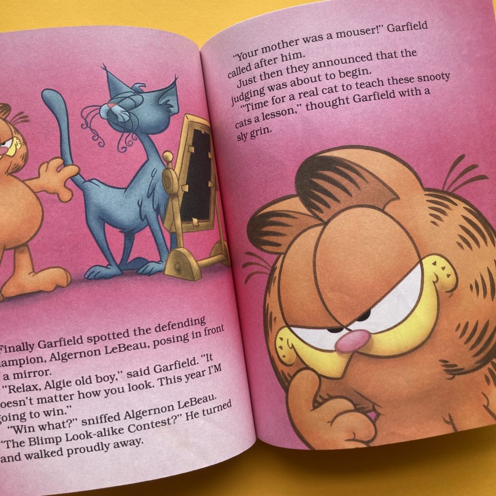 Photo of the vintage Little Golden Book "Garfield: The Cat Show"