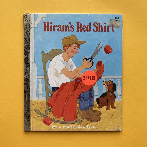 Photo of the vintage Little Golden Book "Hiram's Red Shirt"