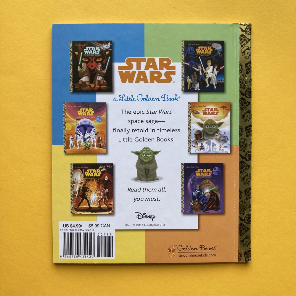 Photo of the Little Golden Book "Star Wars: The Phantom Menace"