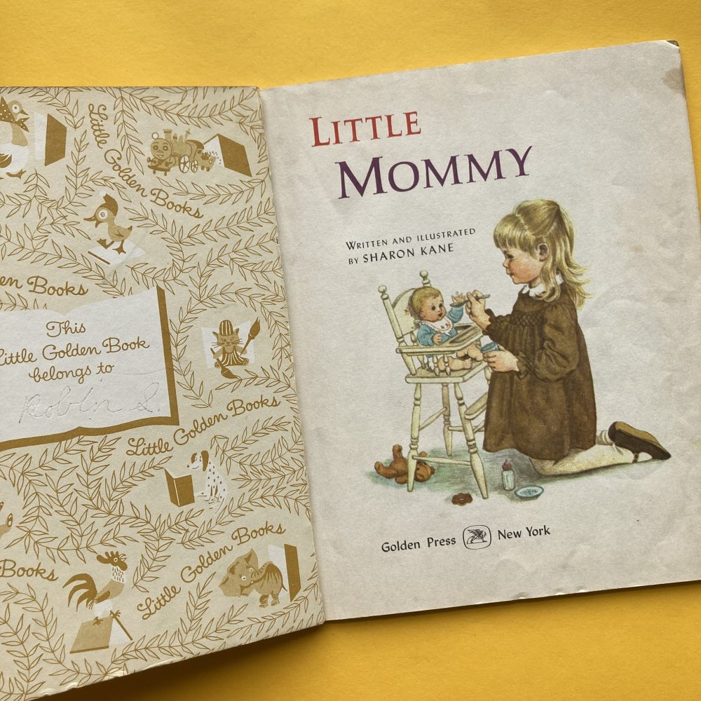 Photo of the vintage Little Golden Book "Little Mommy"