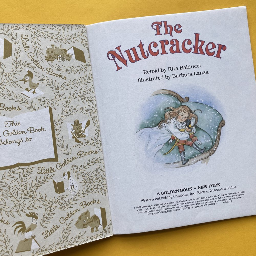 Photo of the vintage Little Golden Book "The Nutcracker"