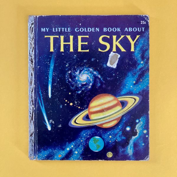Photo of the vintage Litle Golden Book "My Little Golden Book About The Sky"