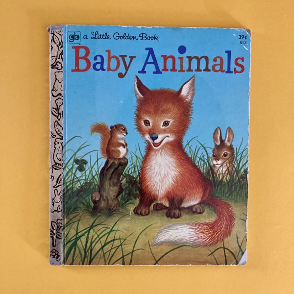 Photo of the vintage Little Golden Book "Baby Animals"