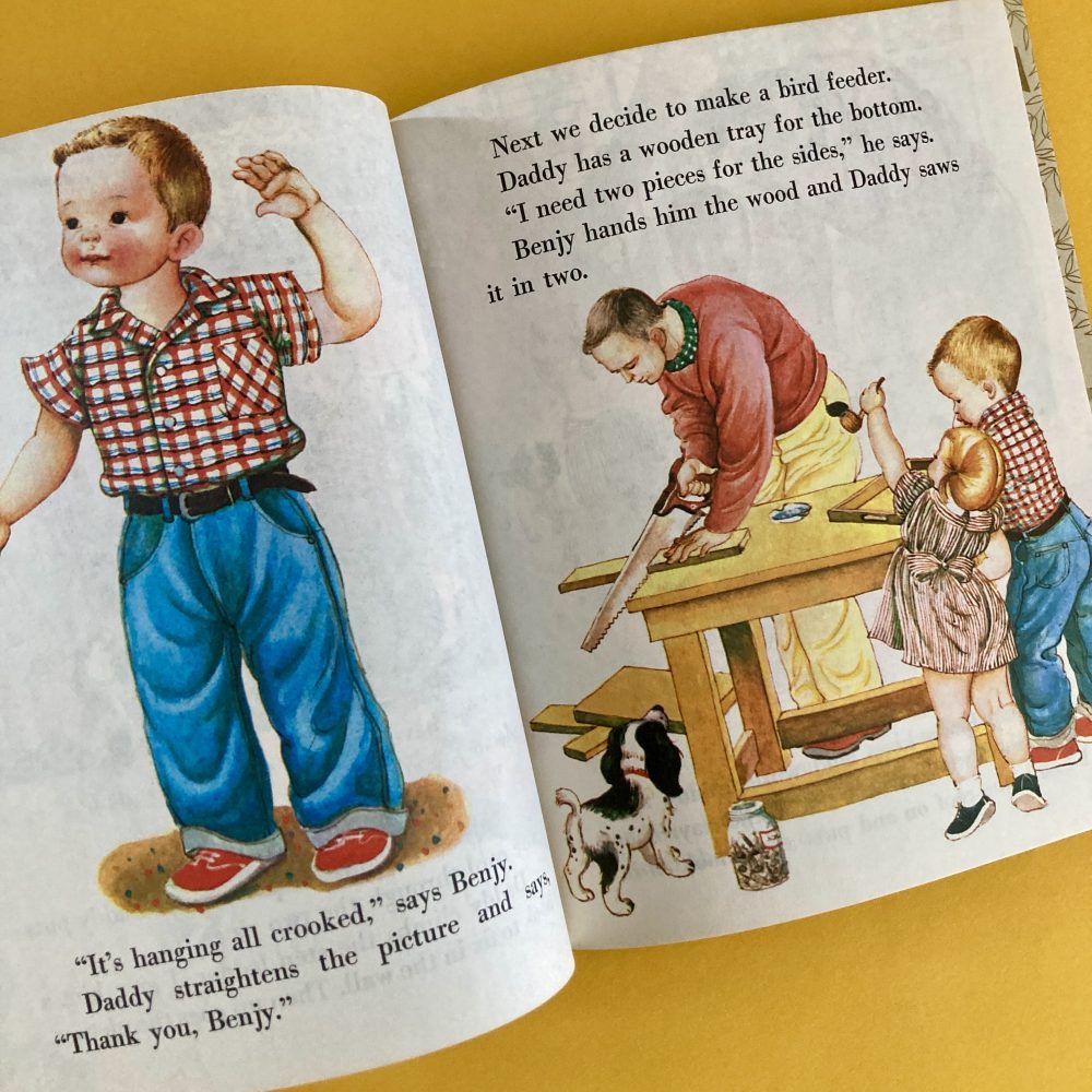 Photo of the vintage Little Golden Book "We Help Daddy"