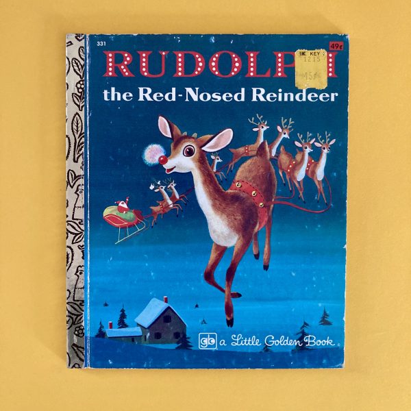 Photo of the vintage Little Golden Book "Rudolph the Red-Nosed Reindeer"