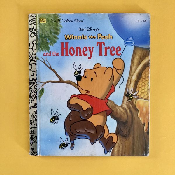 Photo of the vintage Little Golden Book "Walt Disney's Winnie the Pooh and the Honey Tree"