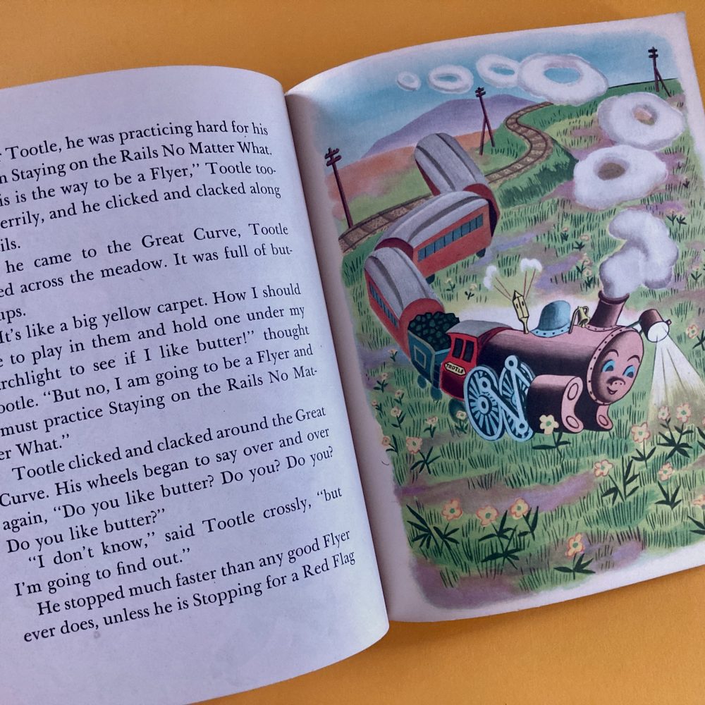Photo of the vintage Little Golden Book "Tootle"