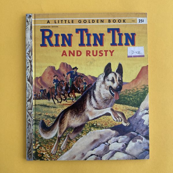 Photo of the vintage Little Golden Book "Rin Tin Tin and Rusty"